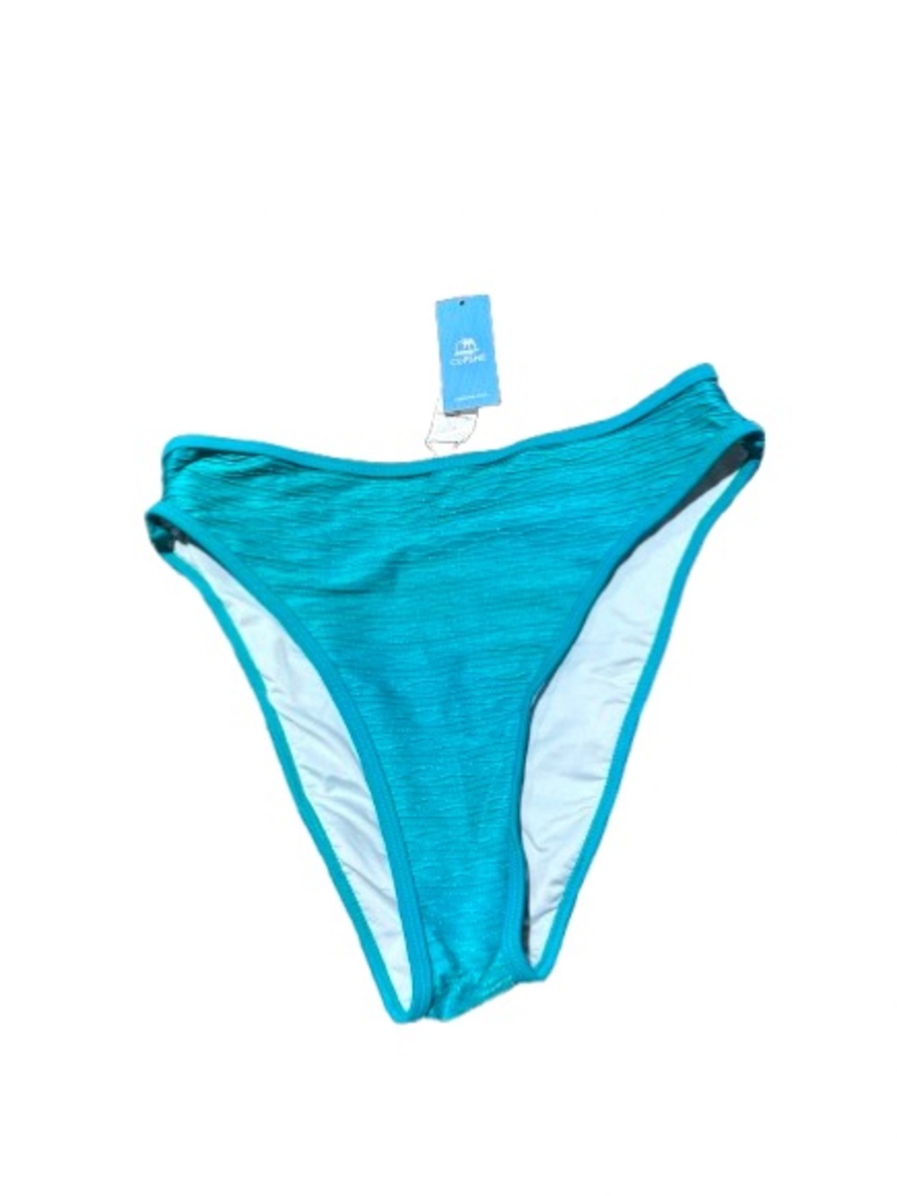 Cupshe Teal High-Cut Women's Bikini Bottom